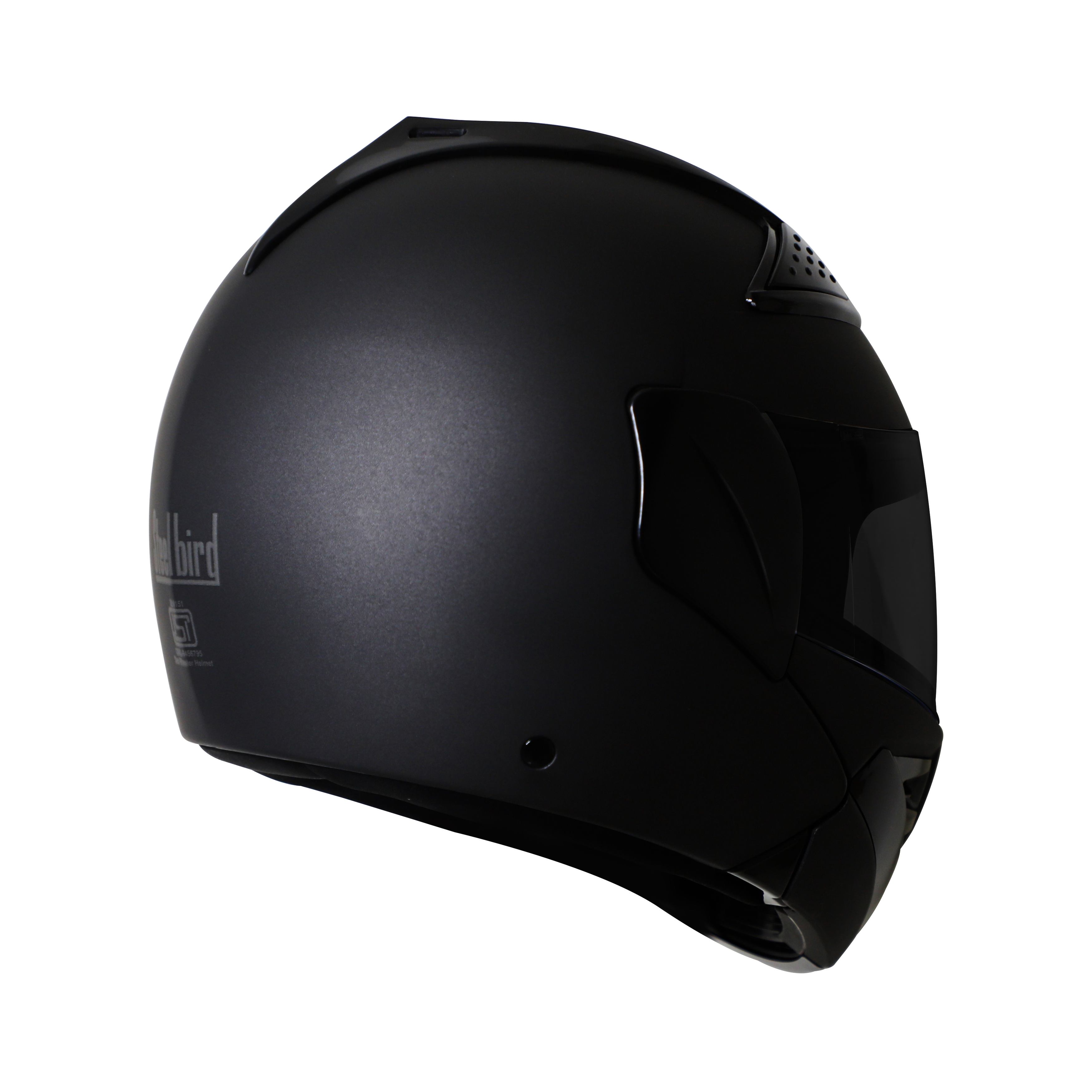 Steelbird SB-34 ISI Certified Flip-Up Helmet For Men And Women (Matt Midnight Black With Smoke Visor)